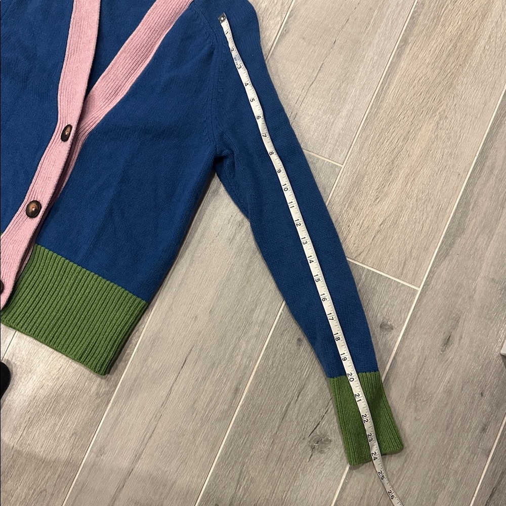 Boden Blue, Pink, and Green Cardigan - Picture 7 of 10